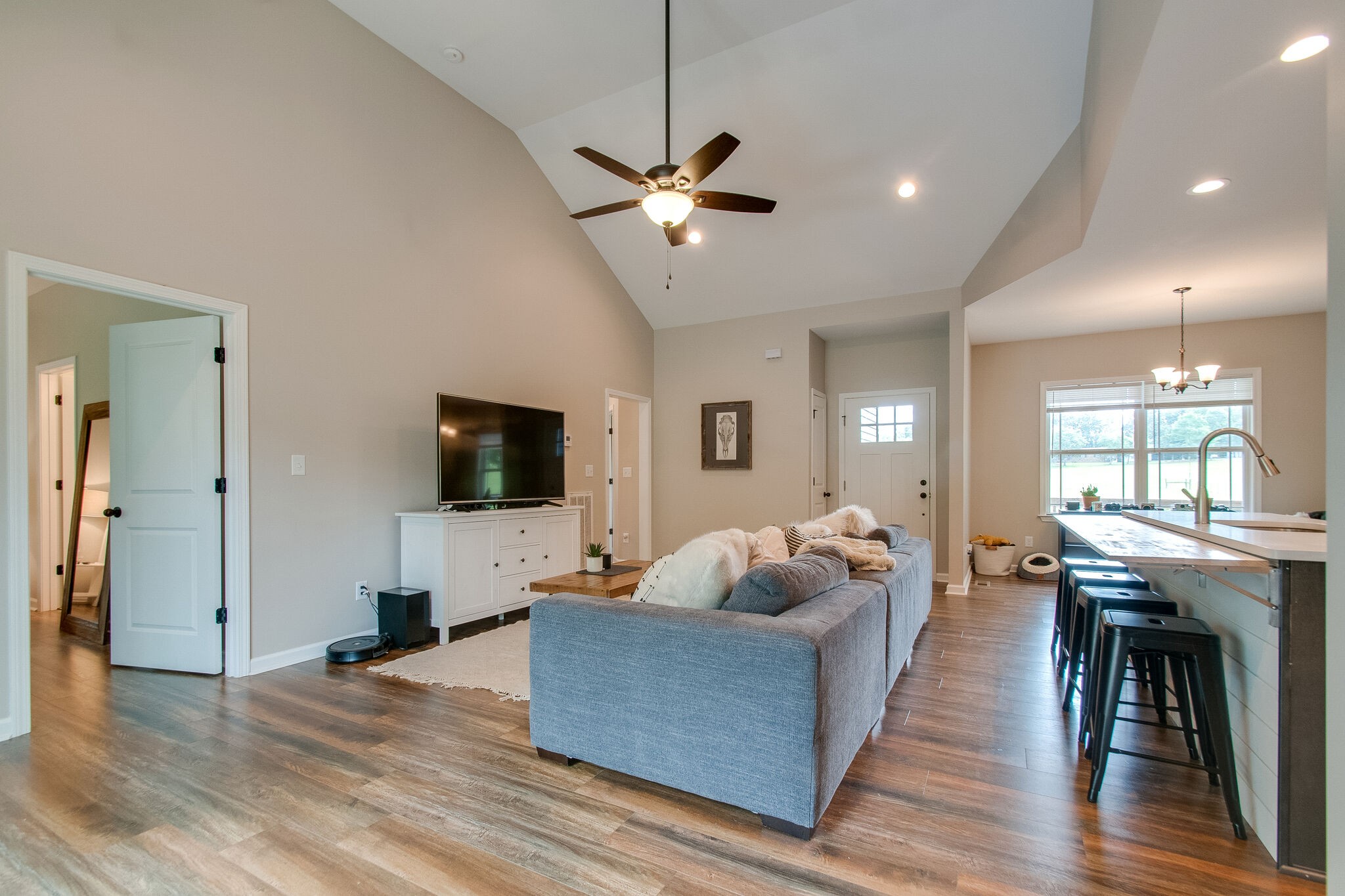 114 Black Road Dickson, TN 37055 - Photo 7 of 29 a living room with furniture and a flat screen tv