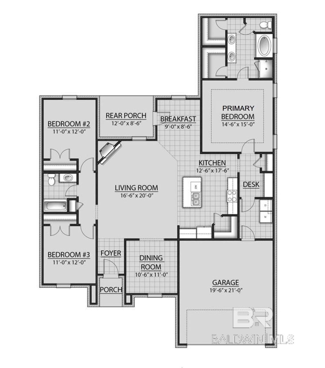 1786 Vivace Drive Foley, AL 36535 - Photo 21 of 21 View of property floor plan
