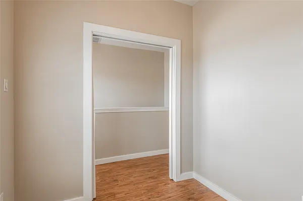 a view of an empty room