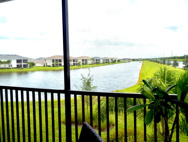 a view of city from a balcony