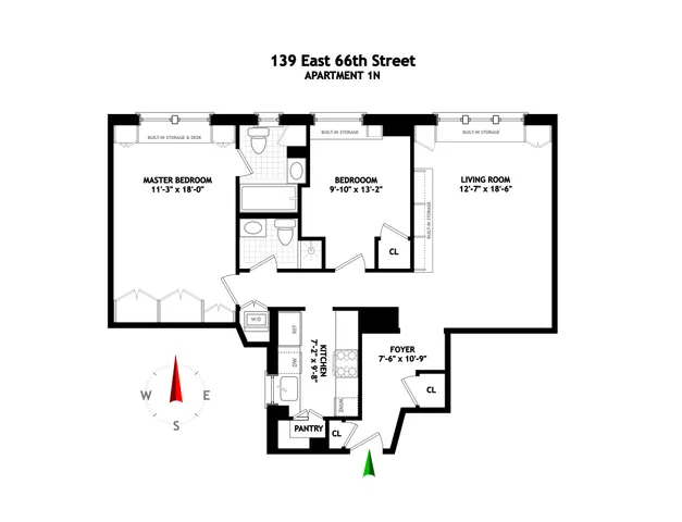 $1,195,000 | 139 East 66th Street, Unit 1N | Lenox Hill