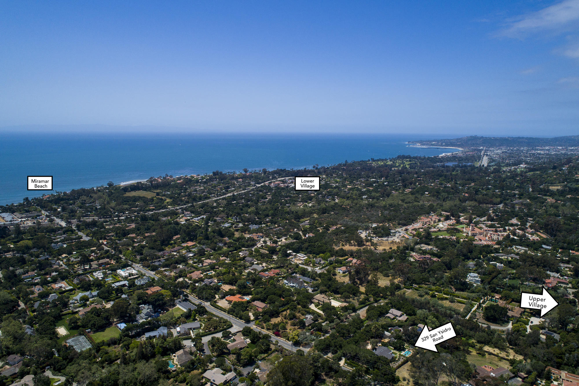 329 San Ysidro Road Santa Barbara, CA 93108 - Photo 29 of 30 Aerial (1)
