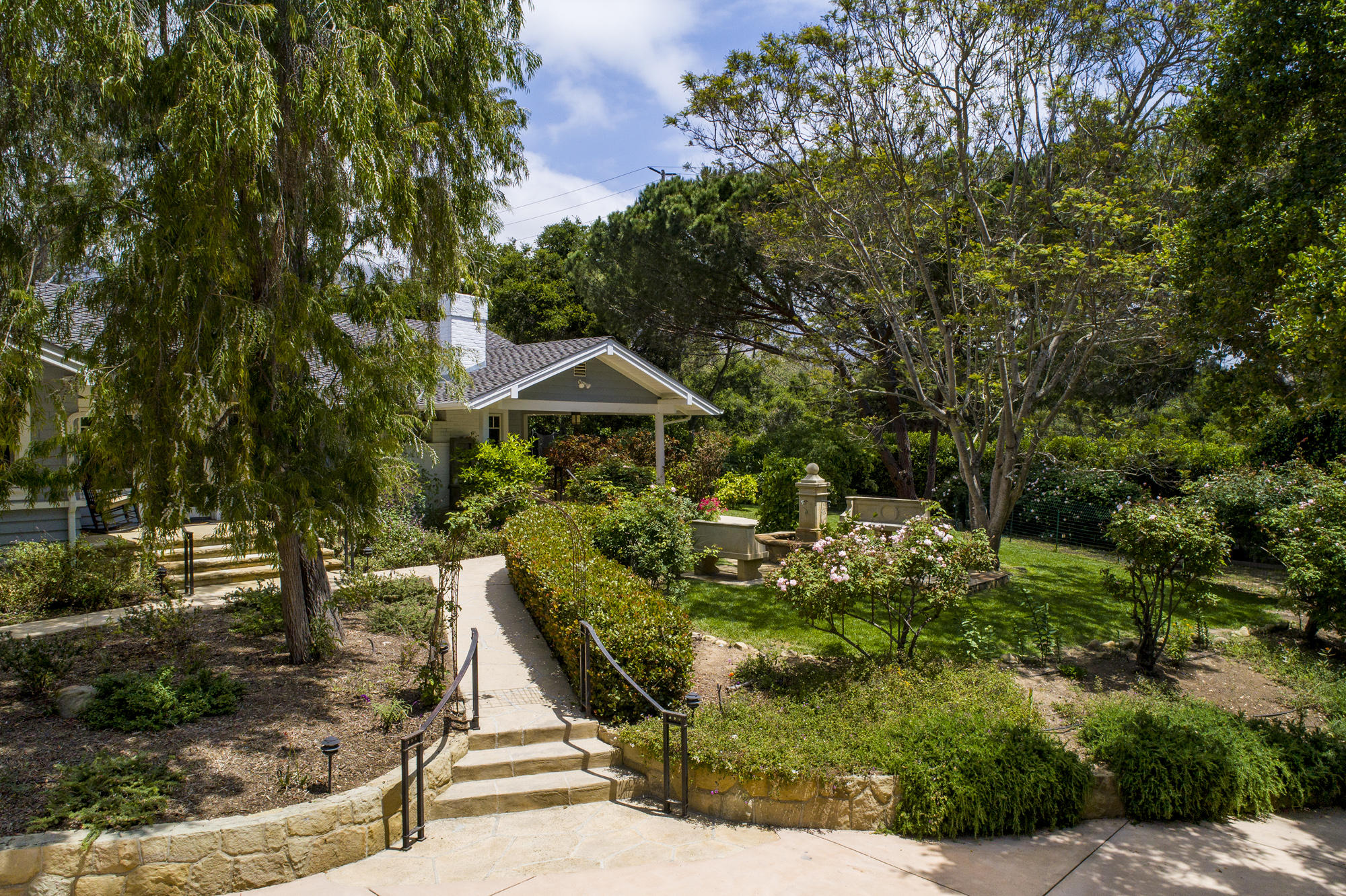 329 San Ysidro Road Santa Barbara, CA 93108 - Photo 5 of 30 Entry walkway