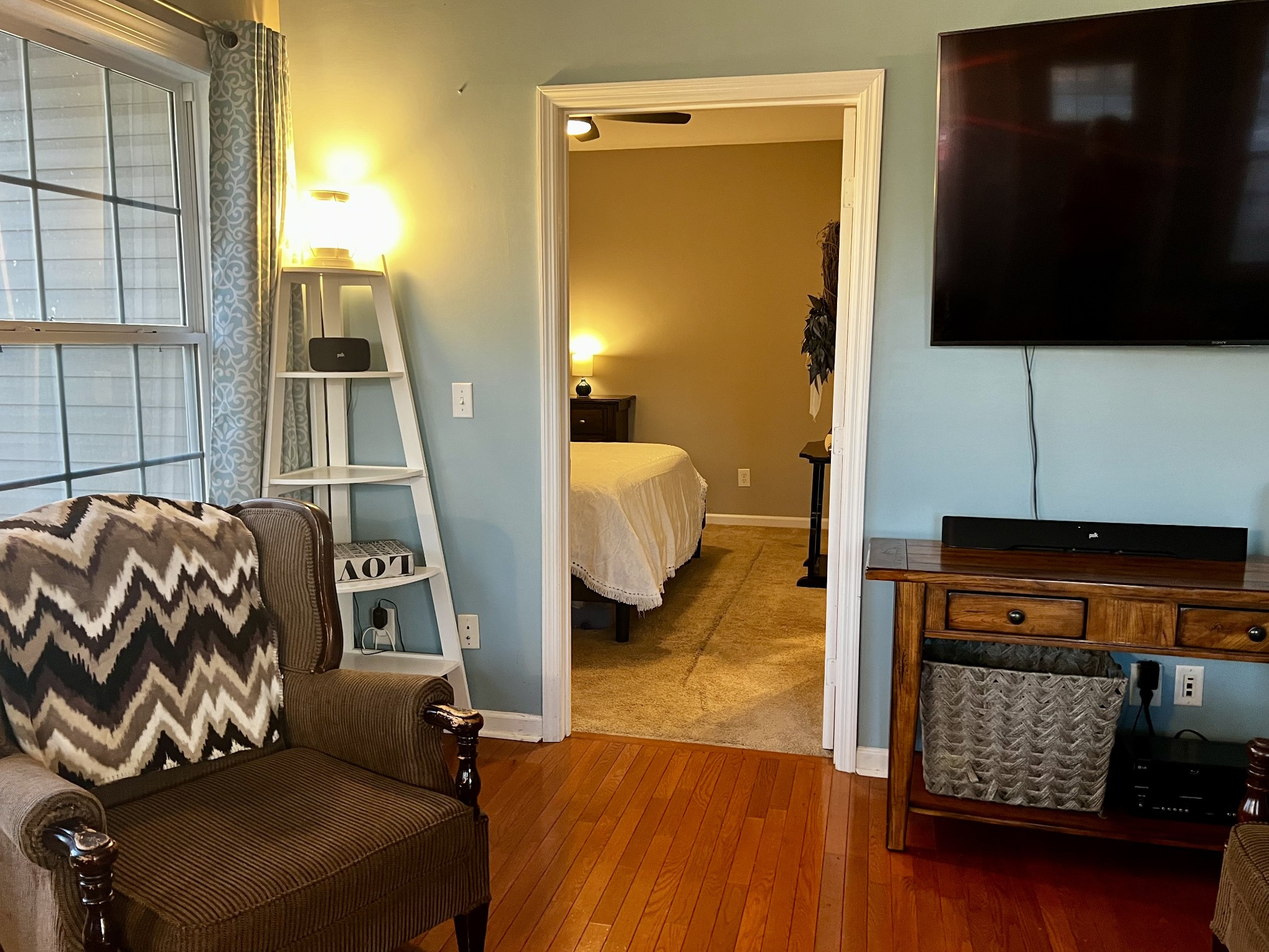 305 Duncan Lane Winchester, TN 37398 - Photo 12 of 34 a bedroom with a bed and a flat tv screen on dresser