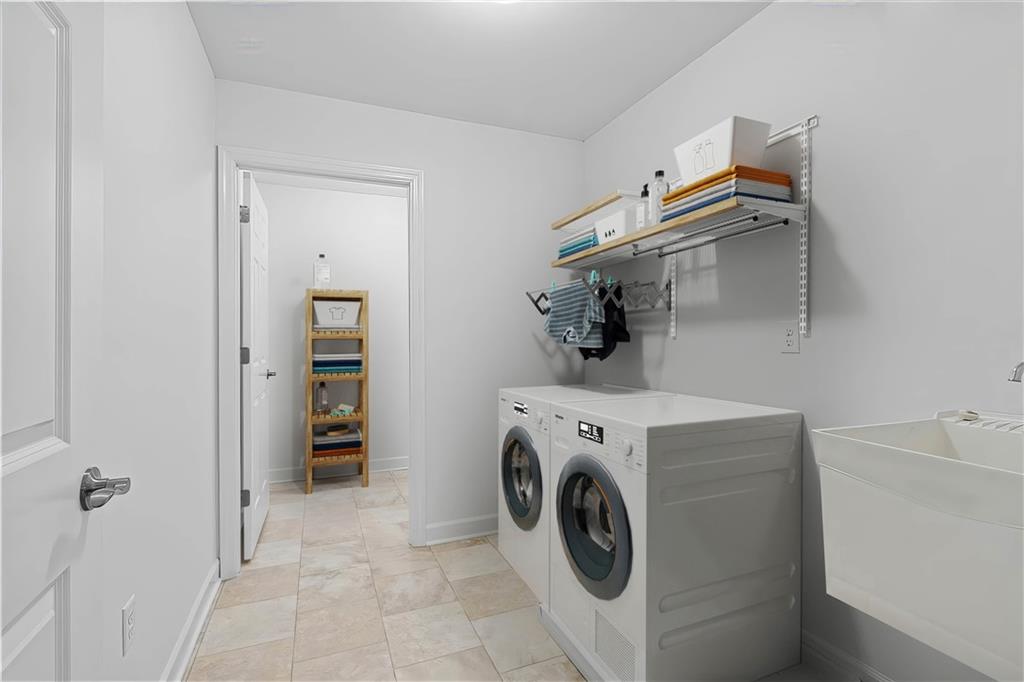 1261 Sandy Rdg Drive Sarver, PA 16055 - Photo 21 of 28 a utility room with dryer and washer