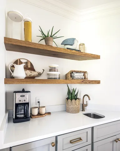 a bedroom with a bed and a cabinets