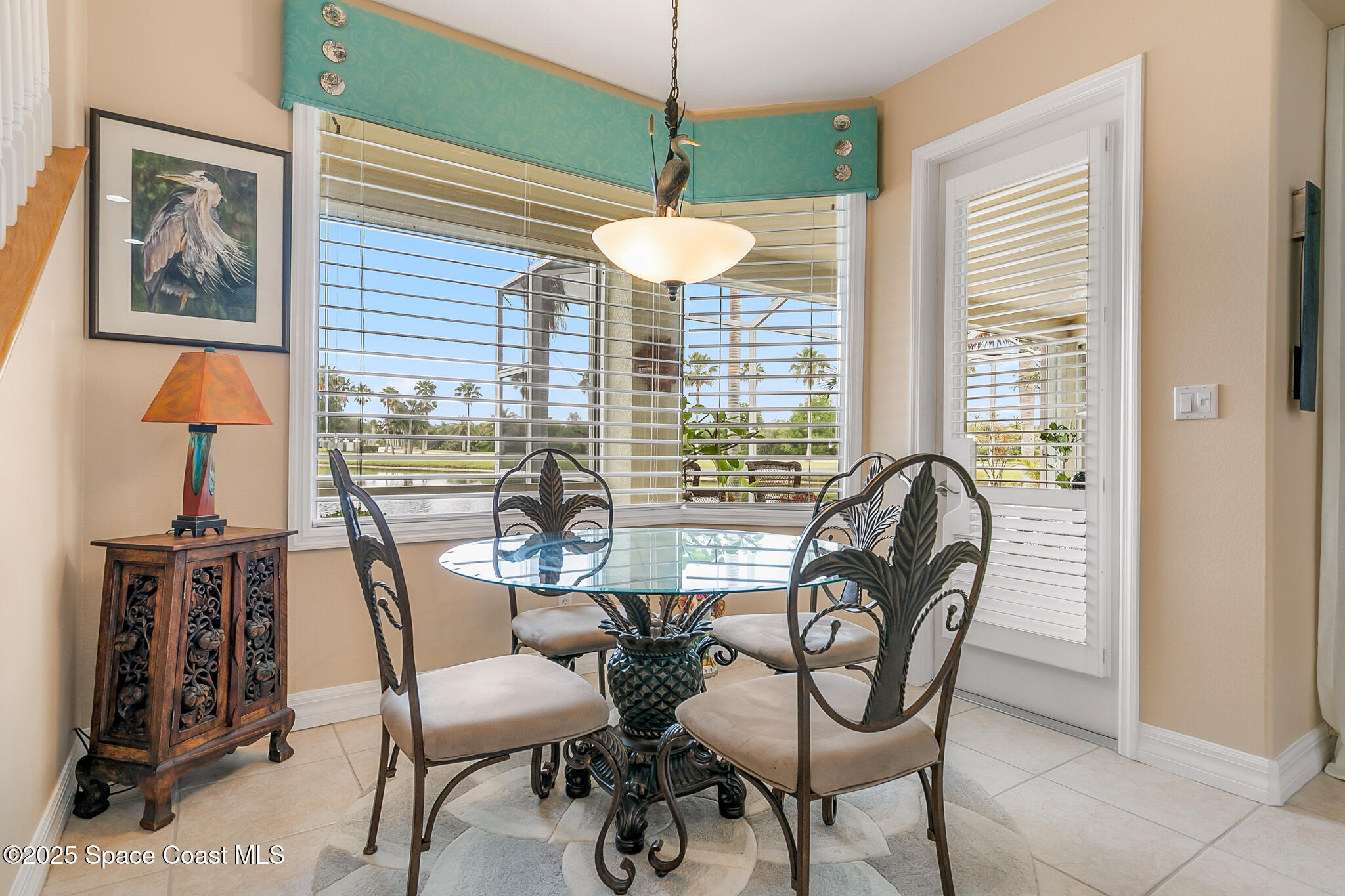 4336 Collingtree Drive Rockledge, FL 32955 - Photo 37 of 62 a view of a dining room with furniture window and outside view