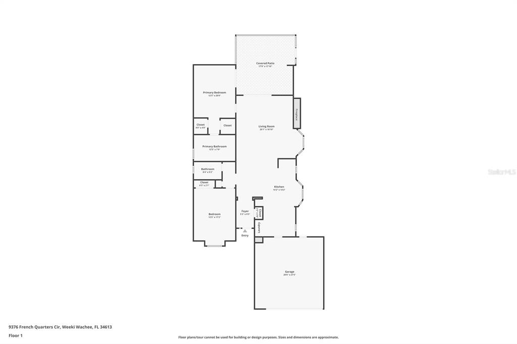 9376 French Quarters Circle Weeki Wachee, FL 34613 - Photo 34 of 43 a picture of floor plan