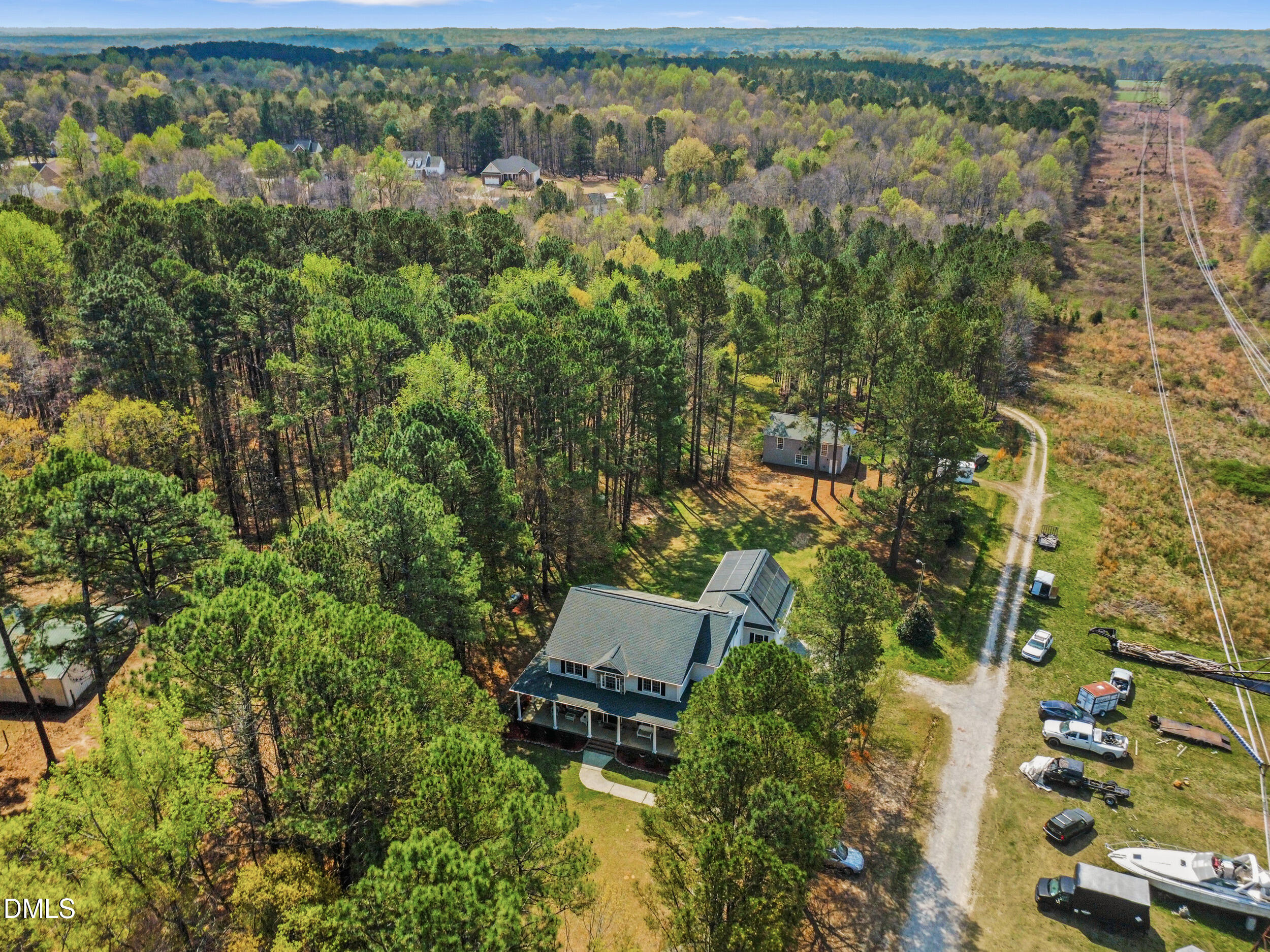 1957 Hilltop Road Raleigh, NC 27610 - Photo 42 of 46 an aerial view of residential house with outdoor space