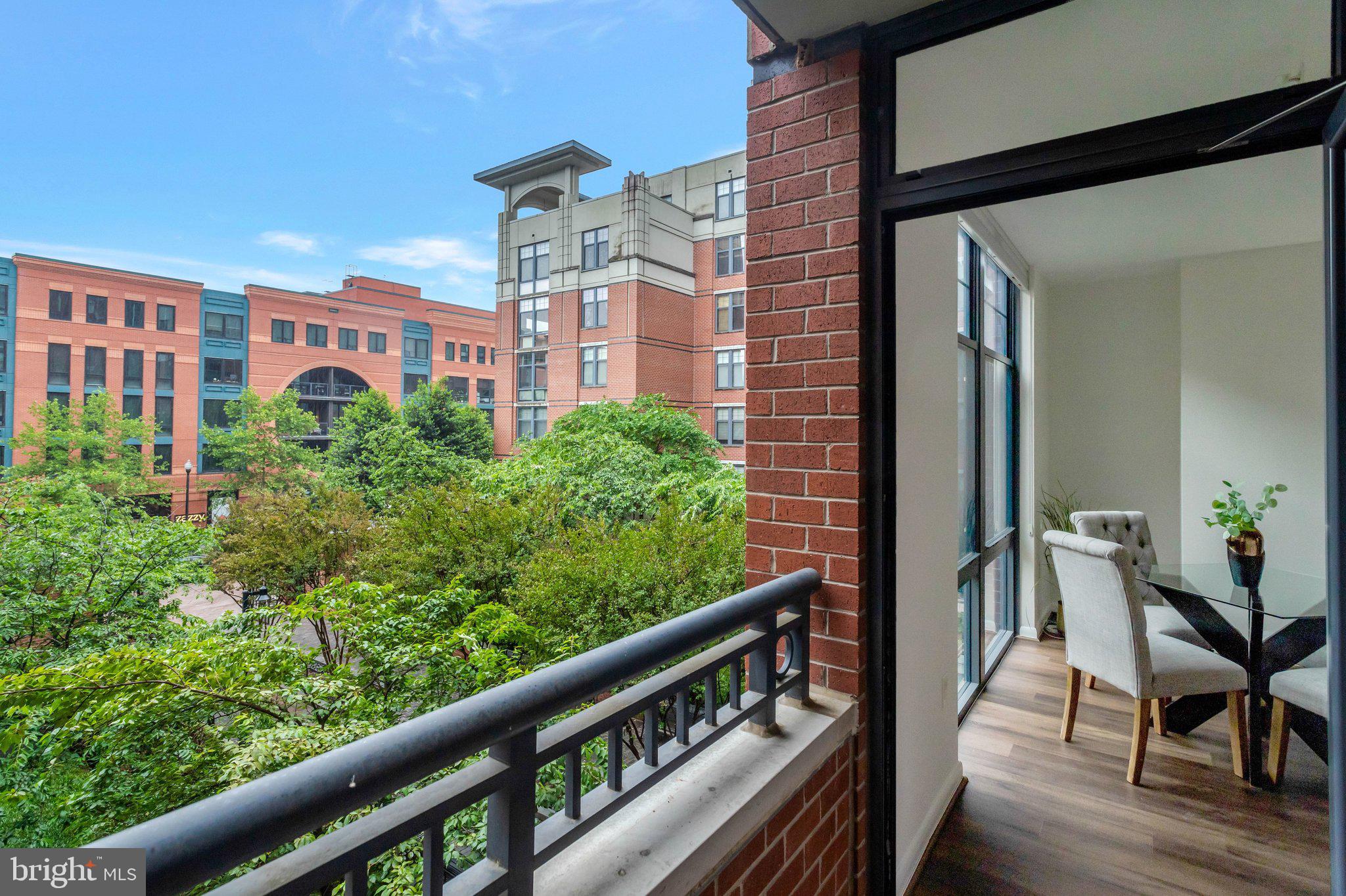 1021 North Garfield Street, Unit 315 Arlington, VA 22201 - Photo 23 of 43 Large balcony overlooking quiet courtyard