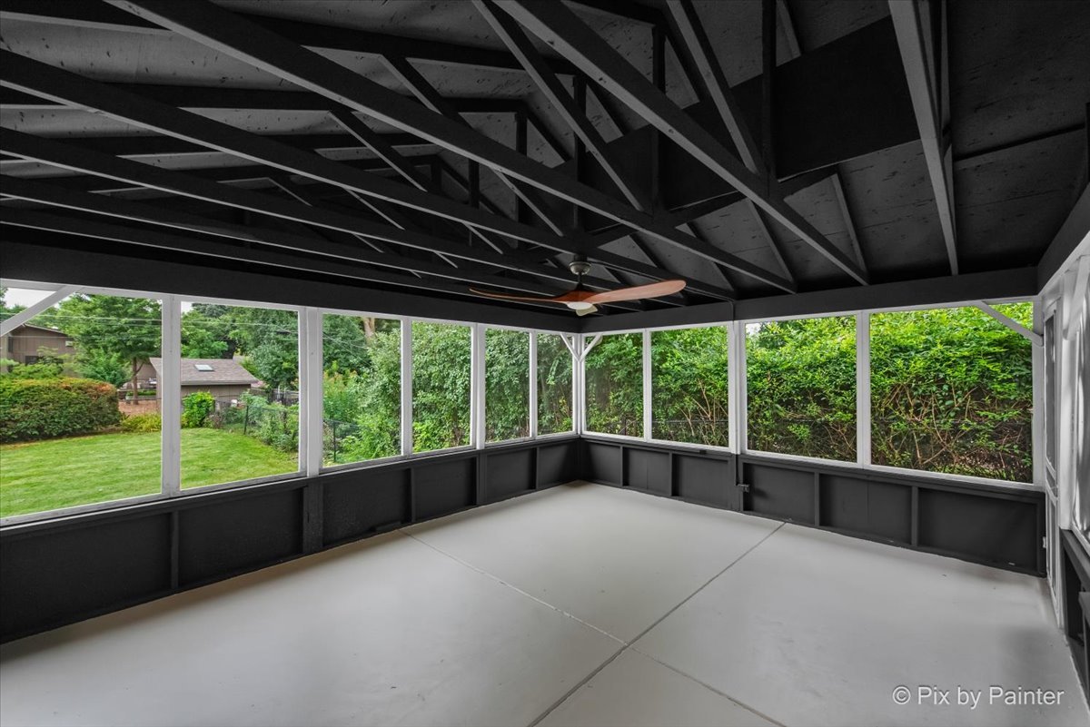 918 Delles Road Wheaton, IL 60189 - Photo 30 of 36 a view of porch with green trees in front of it