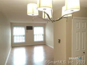 a view of a livingroom with a window