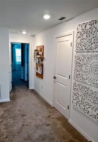 en empty room with painted walls