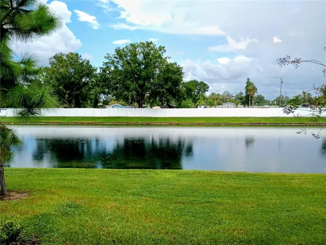 a front view of house with yard and trees