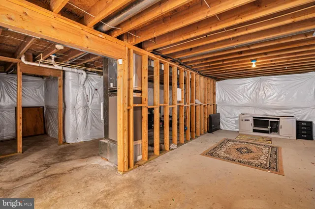 a view of a porch of a house