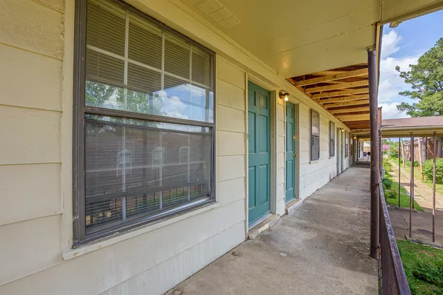 a view of a porch