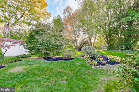 a view of yard with green space