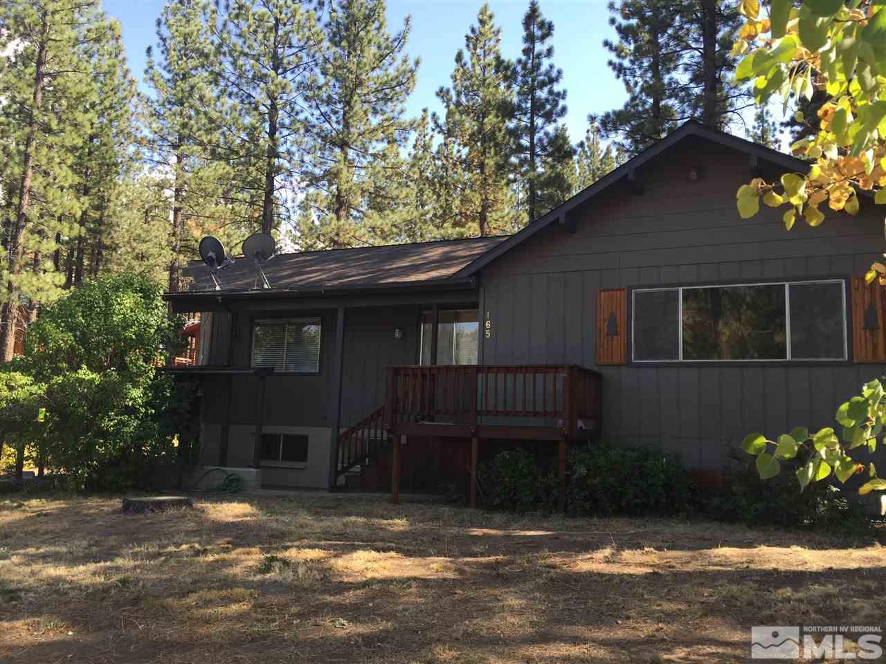 165 Pinon Road Markleeville, CA 96120 - Photo 1 of 1 a front view of a house with a yard