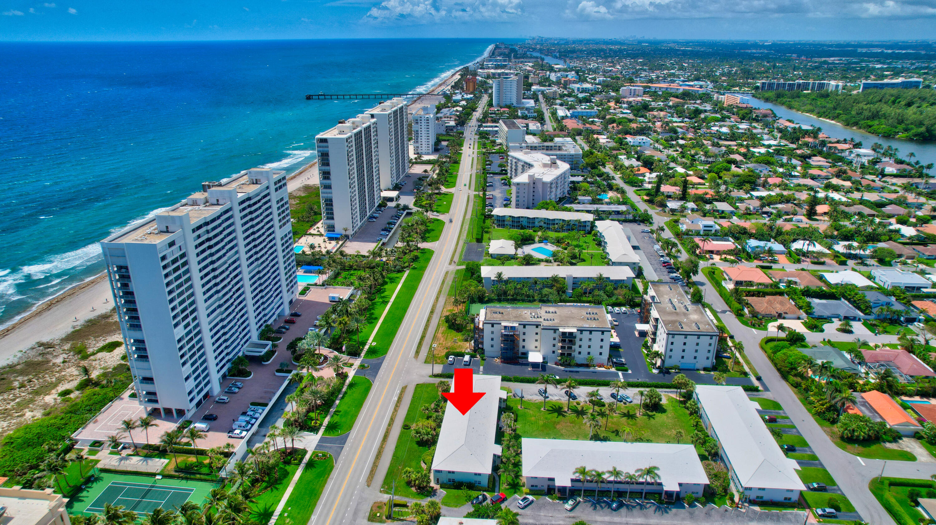 2561 South Ocean Boulevard, Unit 3 Boca Raton, FL 33432 - Photo 45 of 47 Aerial View South