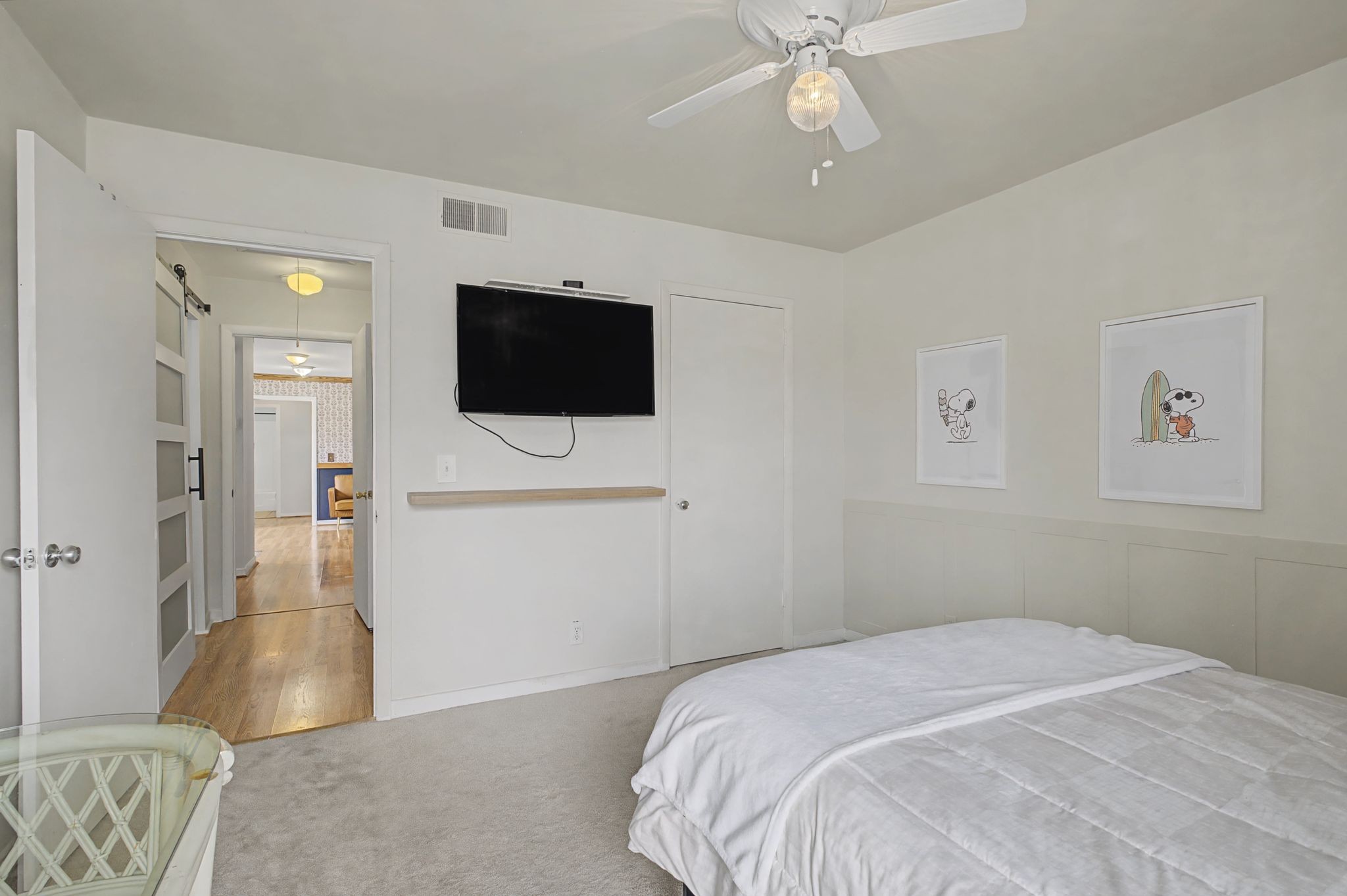 218 Harpers Mill Road Hermitage, TN 37076 - Photo 22 of 29 a bedroom with a bed and a flat screen tv