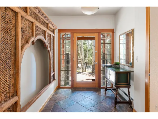 a view of a living room and a window