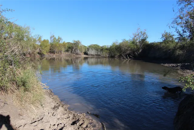 a view of a lake with a mountain