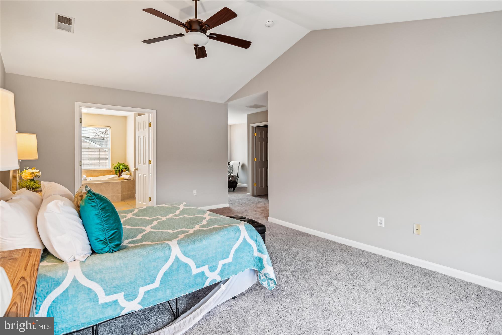 5958 Florey Road Hanover, MD 21076 - Photo 66 of 77 a bedroom with a bed and ceiling fan