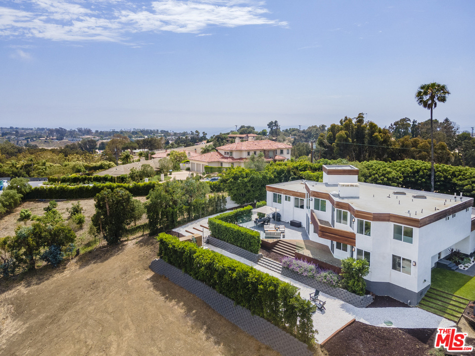 6272 Cavalleri Road Malibu, CA 90265 - Photo 43 of 47 an aerial view of a house with a garden