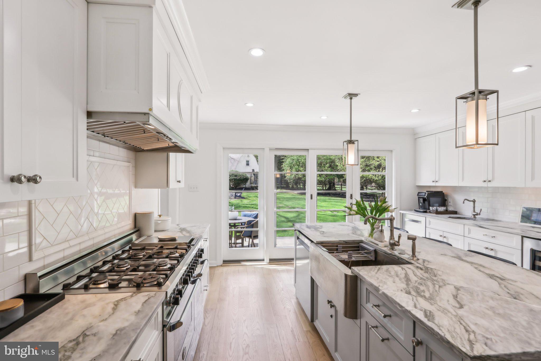 410 North Valley Forge Road Devon, PA 19333 - Photo 13 of 84 Gourmet Kitchen gas range/farmhouse sink