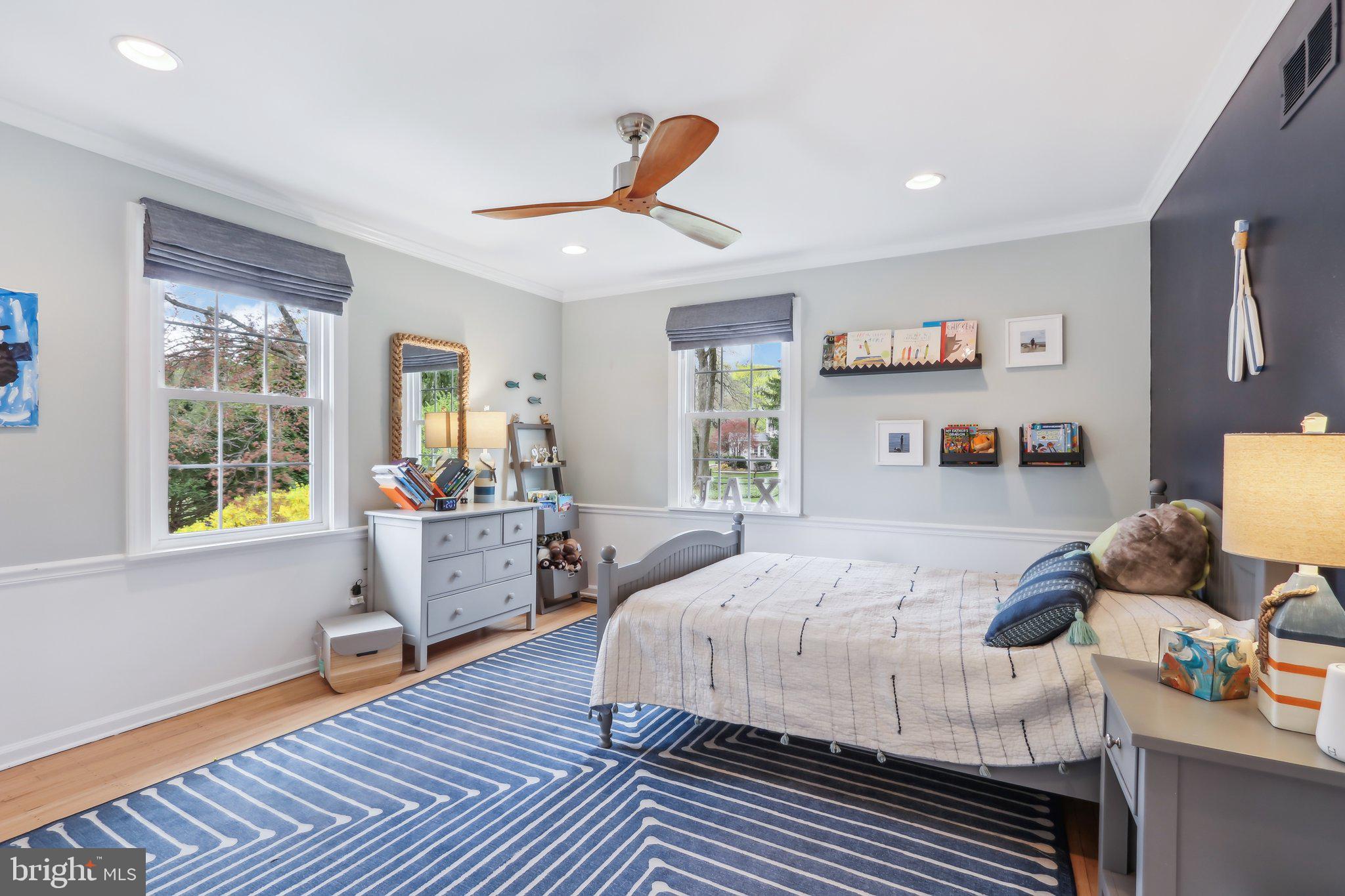 410 North Valley Forge Road Devon, PA 19333 - Photo 46 of 84 a bedroom with a bed and wooden floor