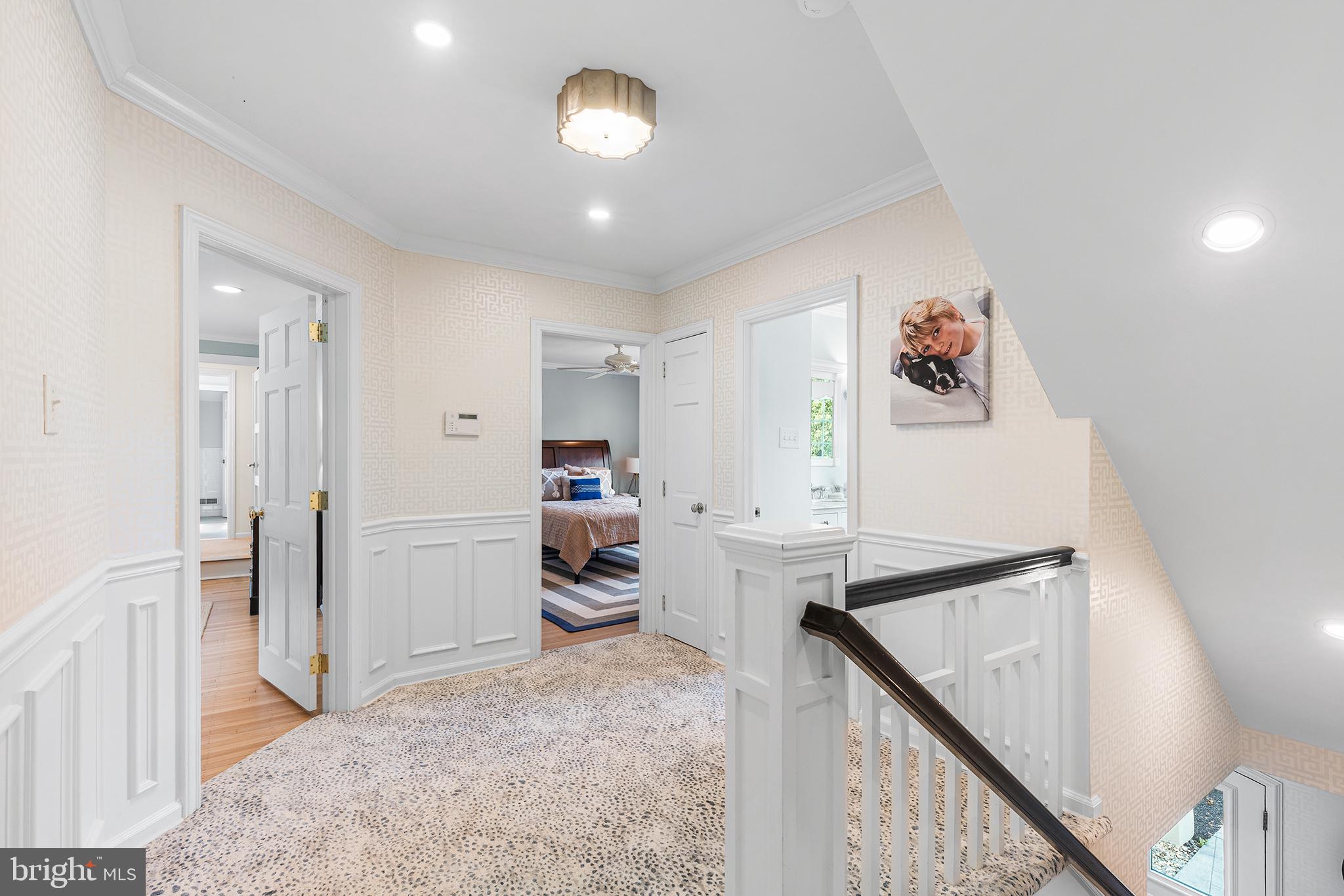 410 North Valley Forge Road Devon, PA 19333 - Photo 57 of 84 a view of a hallway with workspace and a window