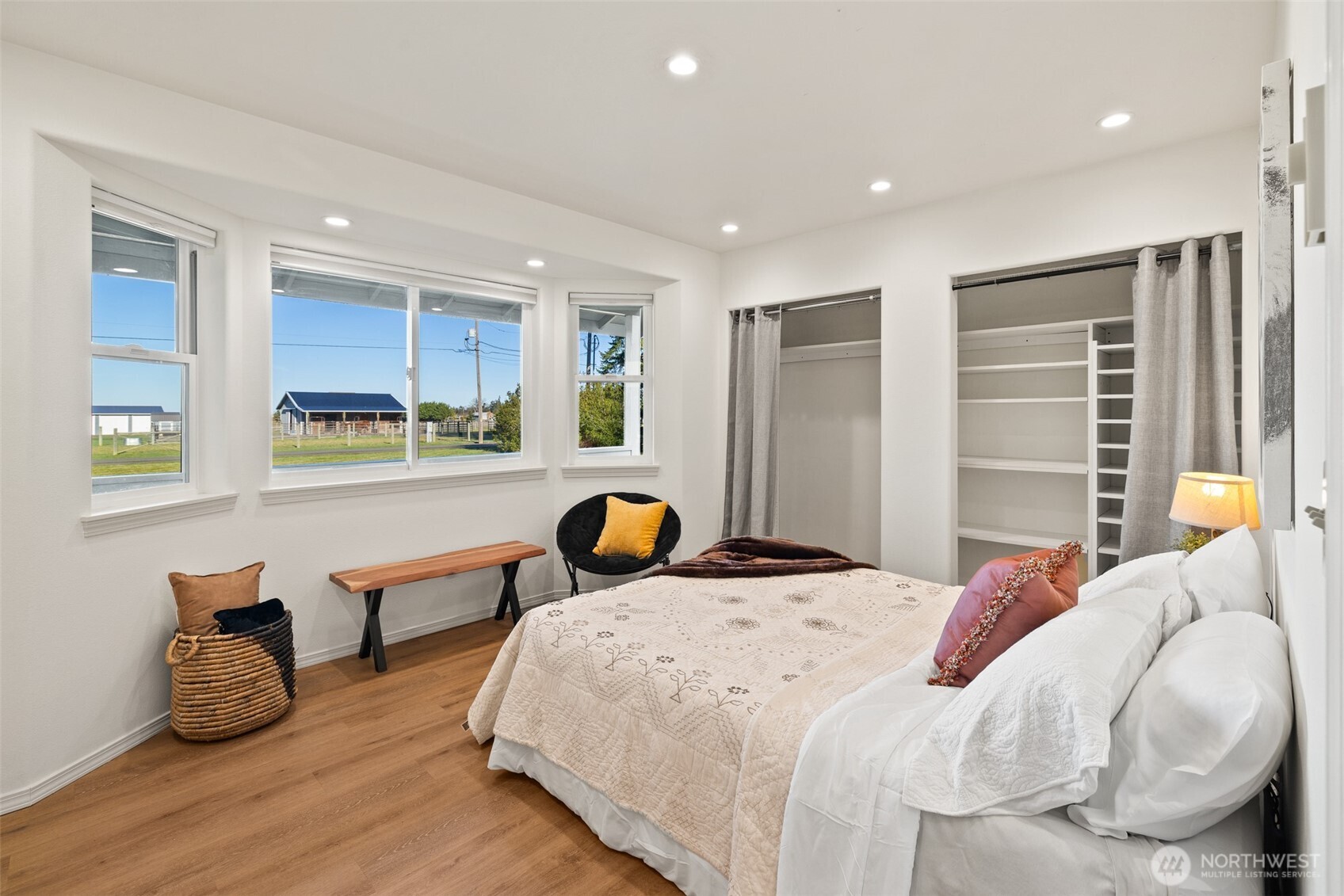 2042 Finn Hall Road Port Angeles, WA 98362 - Photo 20 of 40 a bedroom with bed and window