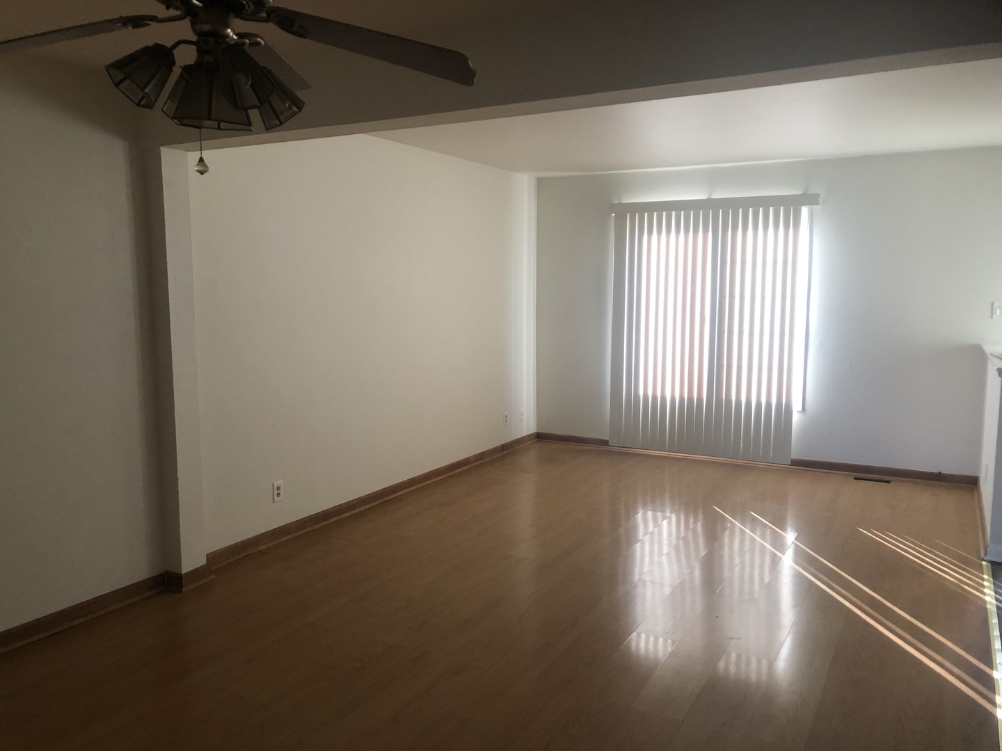 421 Providence Court Bolingbrook, IL 60440 - Photo 11 of 24 an empty room with a ceiling fan and windows