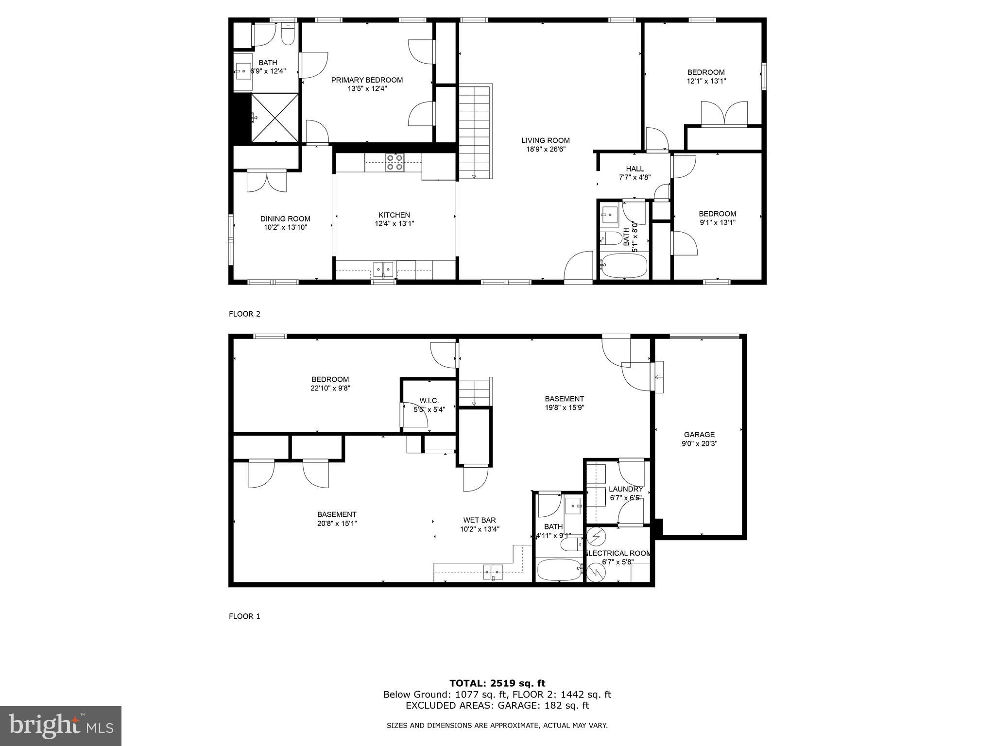 35 Skyview Road Delta, PA 17314 - Photo 58 of 58 First Floor and Lower Level Floor Plans