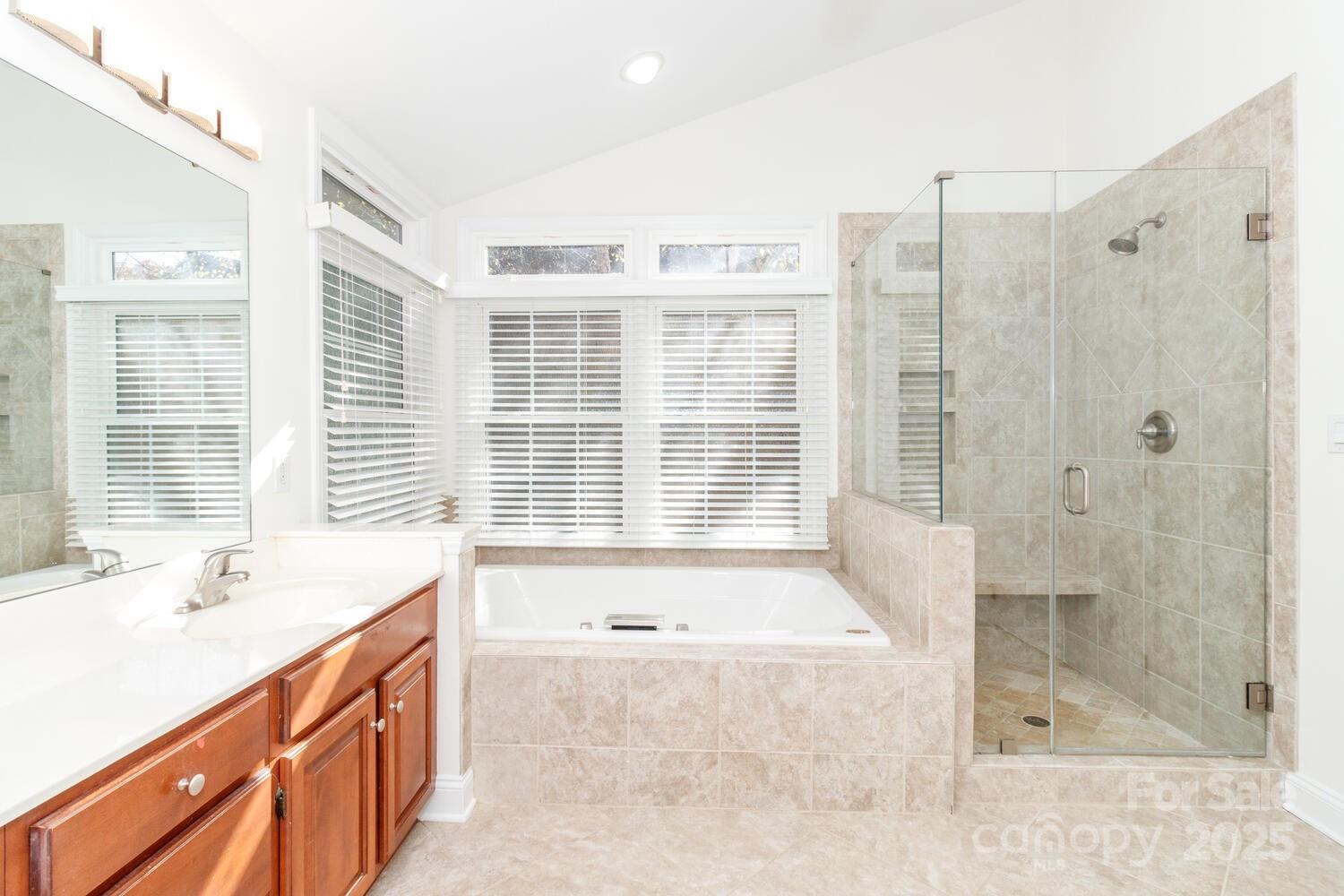 11025 Jordan Rae Lane Charlotte, NC 28277 - Photo 17 of 33 a spacious bathroom with a tub sink and shower