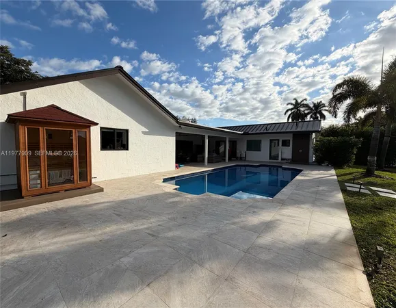 a view of outdoor space and tennis court