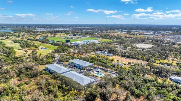 an aerial view of a city