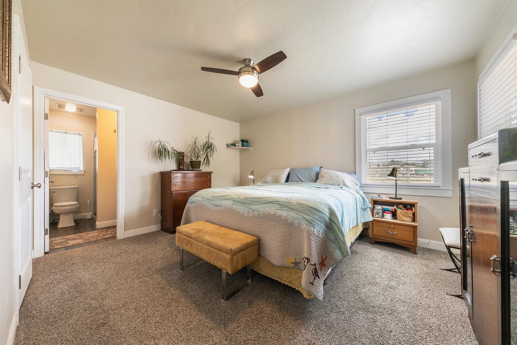 94101 Highway 70 Chilcoot, CA 96105 - Photo 19 of 20 a bedroom with a bed and a cabinets