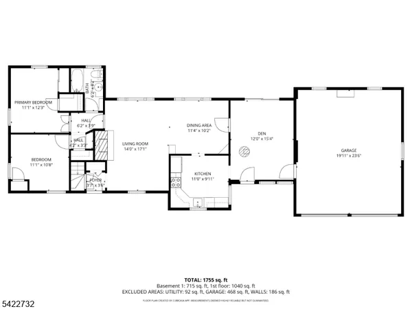a picture of a floor plan