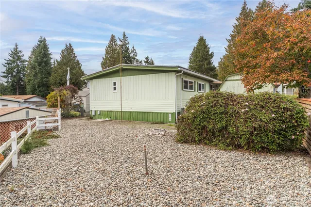 a backyard of a house