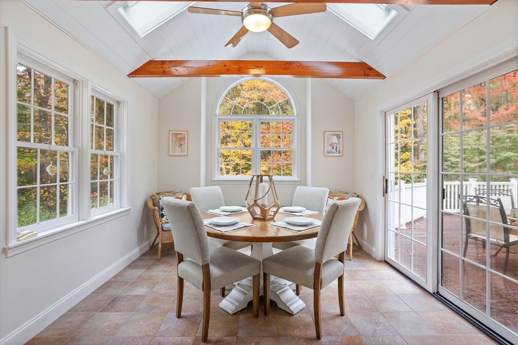 104 Green Road Bolton, MA 01740 - Photo 14 of 42 a view of a dining room with furniture window and outside view