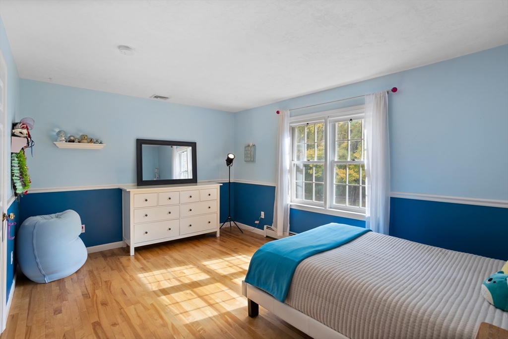 104 Green Road Bolton, MA 01740 - Photo 28 of 42 a bedroom with a bed and a flat screen tv