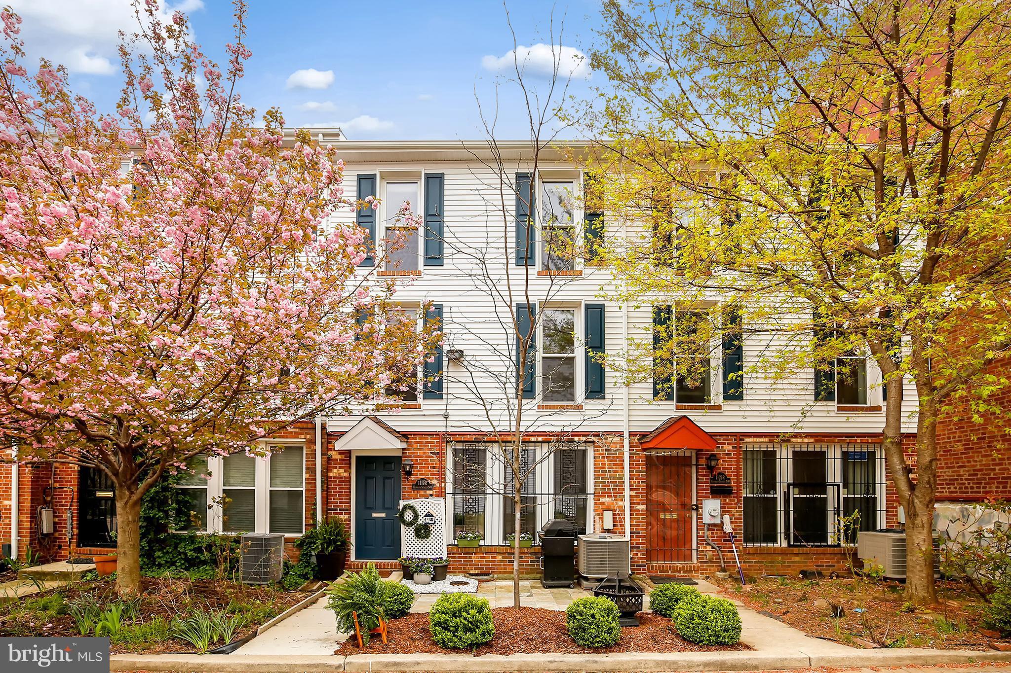 front view of a building with a street