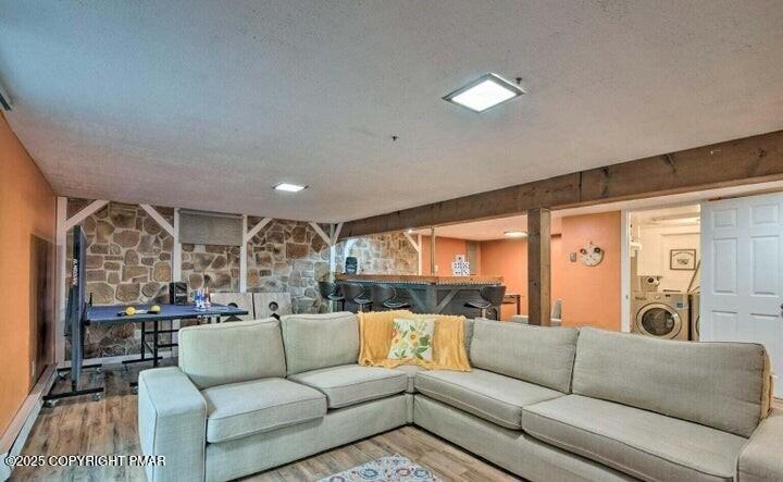 479 Mountain Road Albrightsville, PA 18210 - Photo 18 of 30 a living room with furniture and a large window