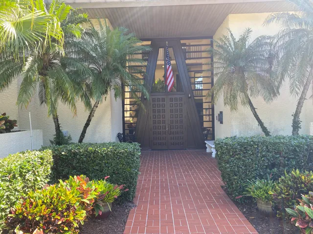 a view of a pathway with plants