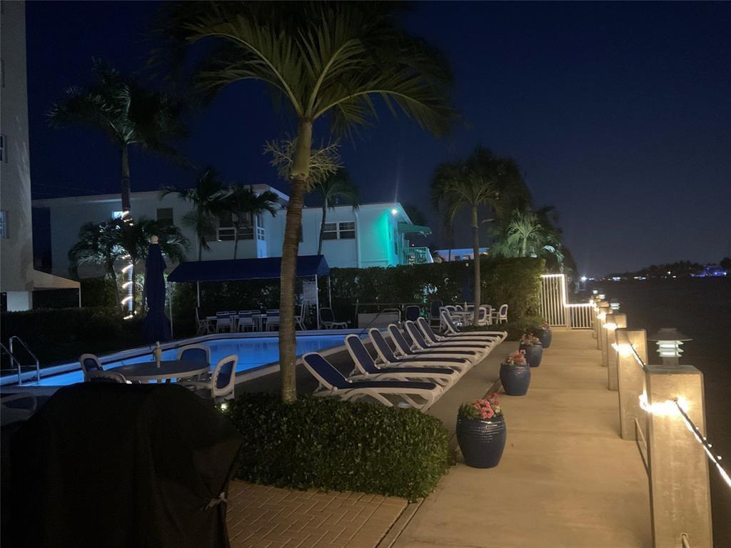 615 North Riverside Drive, Unit 502 Pompano Beach, FL 33062 - Photo 34 of 43 a view of patio and outdoor seating