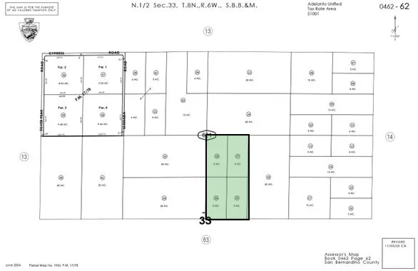 $240,000 | 20-ac 20-ac Near Lessing Avenue, Adelanto, CA 92301