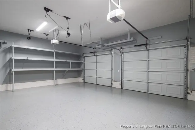a view of a room with an empty racks
