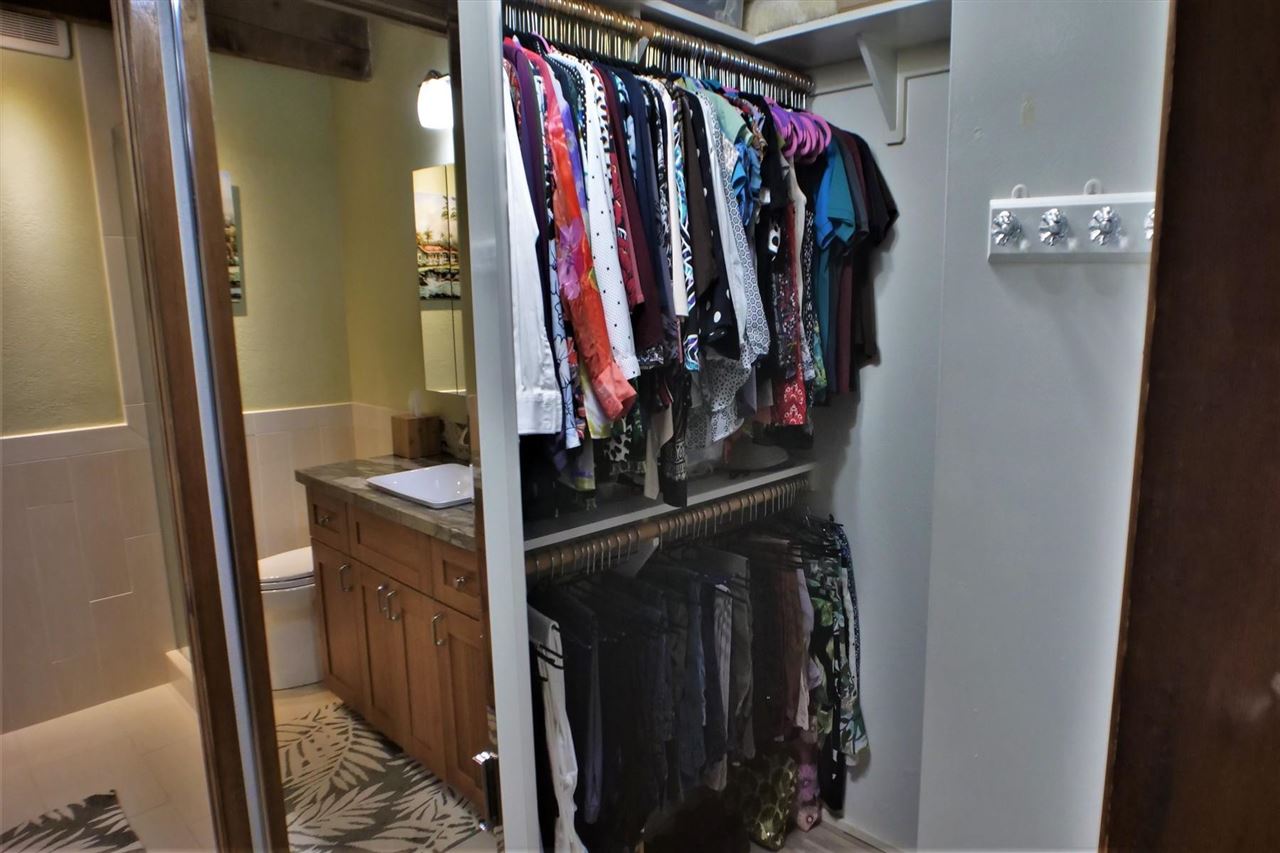 26 Manu Street Kula, HI 96790 - Photo 15 of 30 a view of walk in closet with clothes and shoes