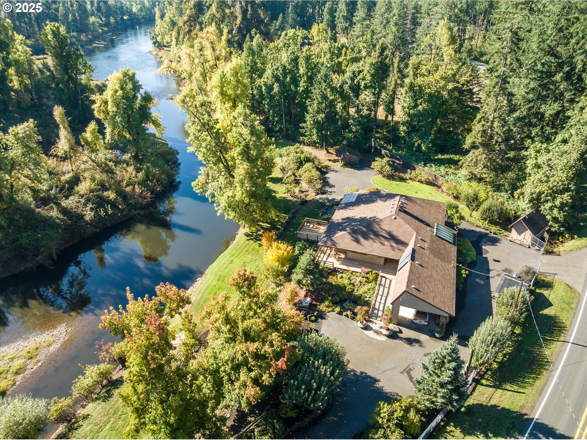 35012 McKenzie View Drive Springfield, OR 97478 - Photo 18 of 47 an aerial view of residential houses with outdoor space